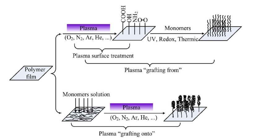 等离子体接枝改性的方法