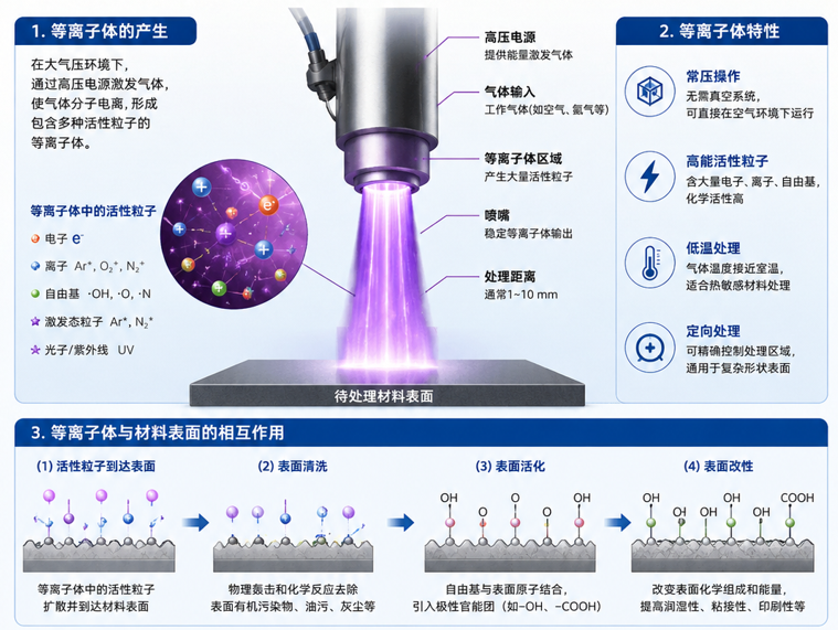 图1 等离子体处理原理